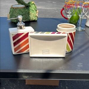 Nautica Multicolor Striped Bathroom Accessories